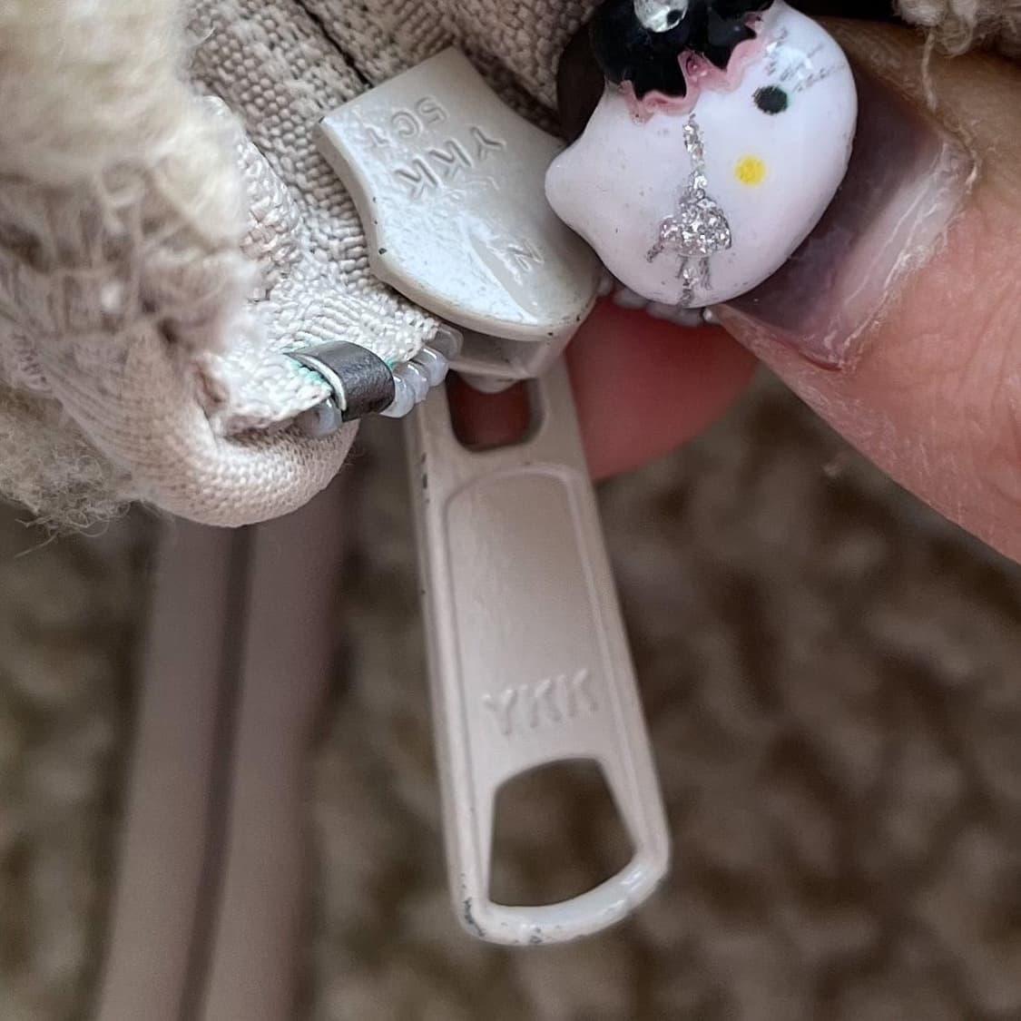 칼하트 제팬 라인 아이보리 쉐르파 플리스 후드 자켓 상품이미지6