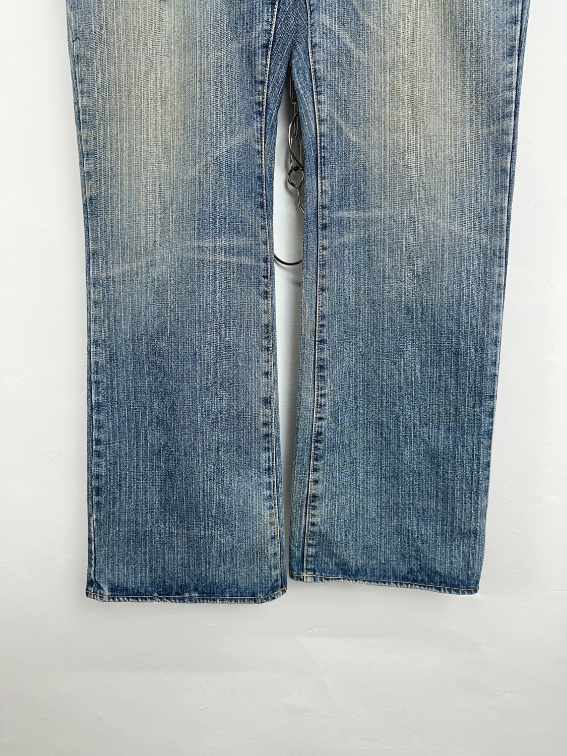 JPN Vintage Light Wash Fade Lines Denim 상품이미지7