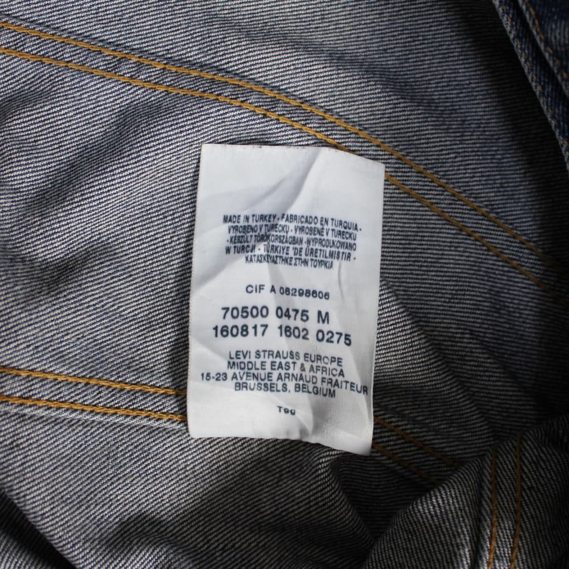 90's Levi’s 리바이스 스터드 데님 자켓(터키) L042 상품이미지7
