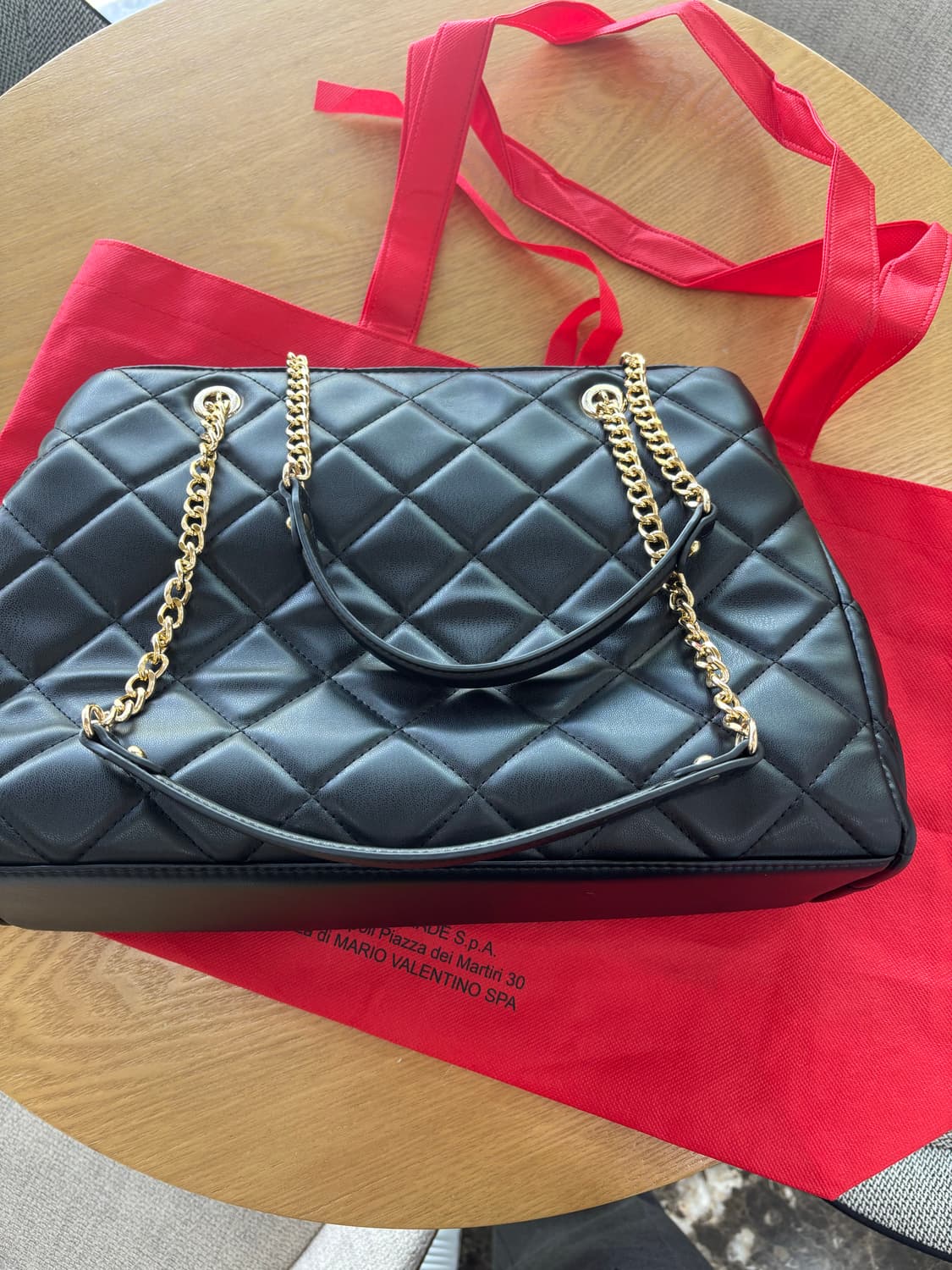 발렌티노 숄더백 에이다 체인 쇼퍼백 블랙 보부상 가방 발렌티노마리오 상품이미지3