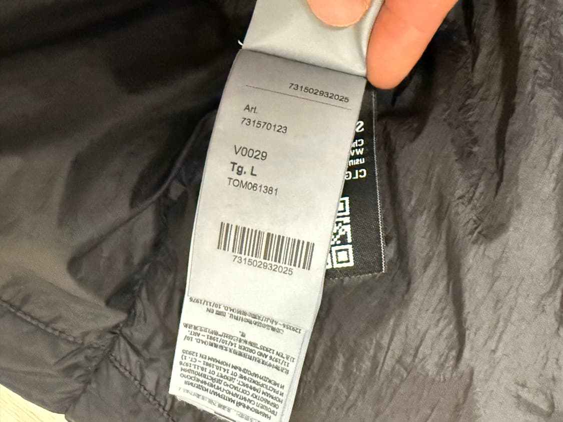 스톤 아일랜드 크링클랩스 후드 롱 다운자켓(블랙) L사이즈 상품이미지4