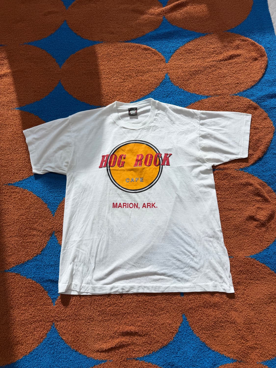 90s Made in USA🇺🇸 싱글스티치 Rock 블리치 티셔츠 상품이미지1