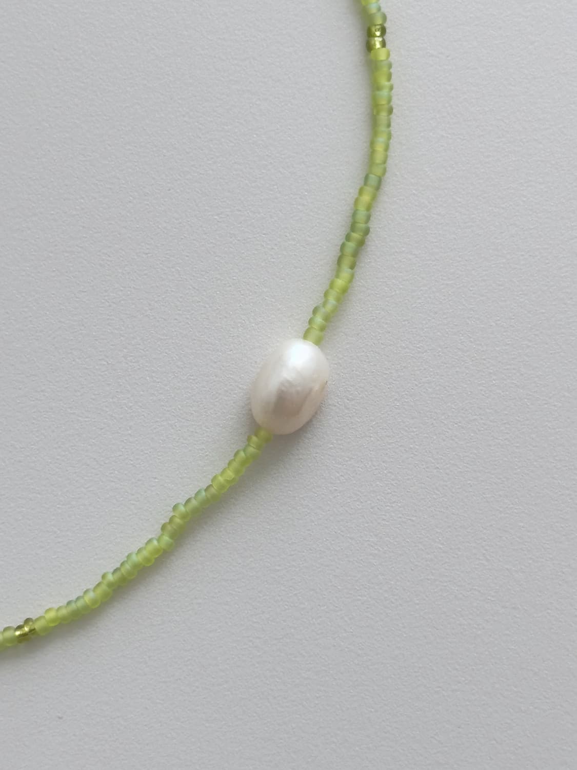 Lime pearl necklace 상품이미지3