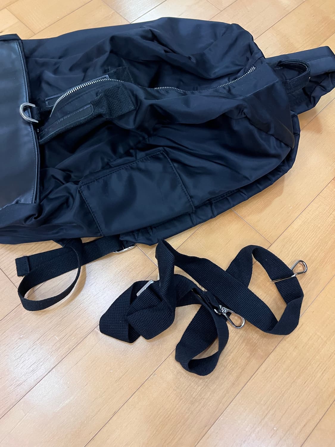 VERMILAN 블랙 백팩 상품이미지6