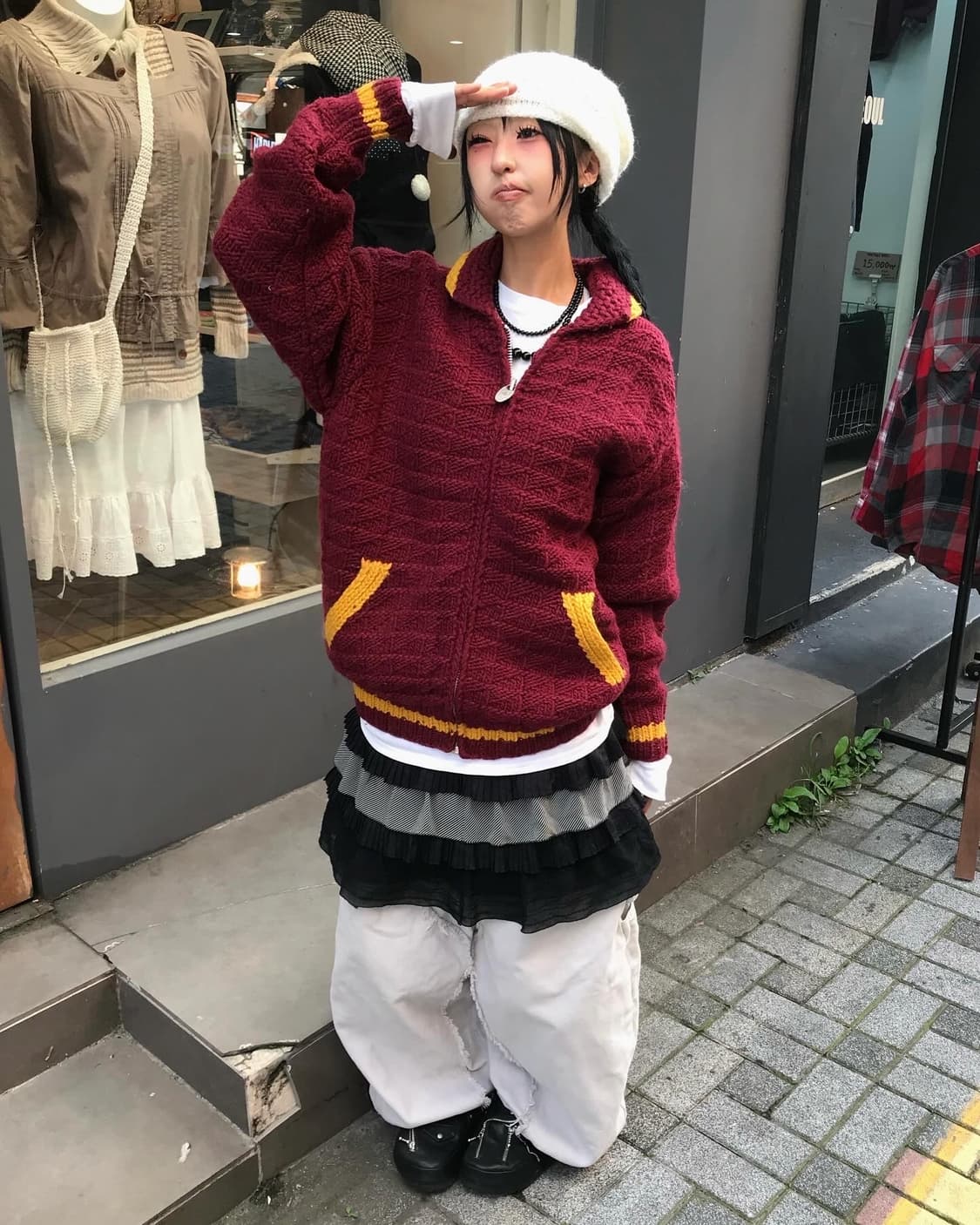 Vintage Cowichan Knit Zip-Up 상품이미지1