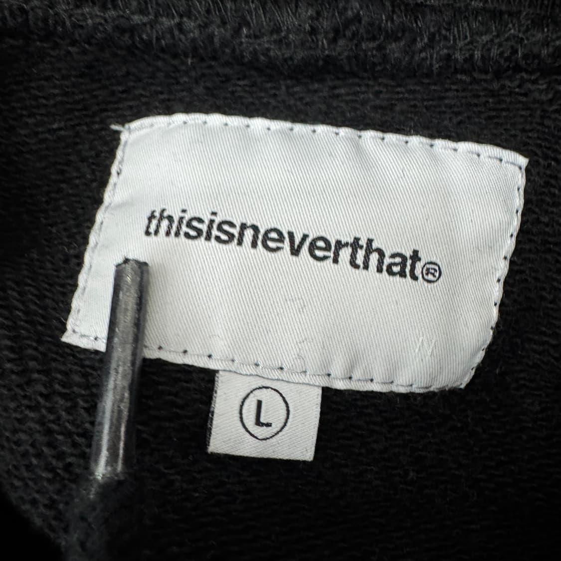 L(105) 디스이즈네버댓 디네댓 블랙 후드 티셔츠  상품이미지4