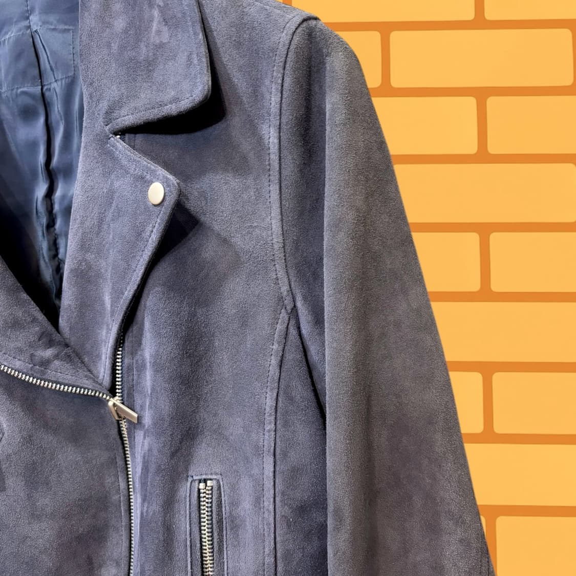 더블라이더 스웨이드 고트스킨 숏 자켓 (M) 상품이미지3