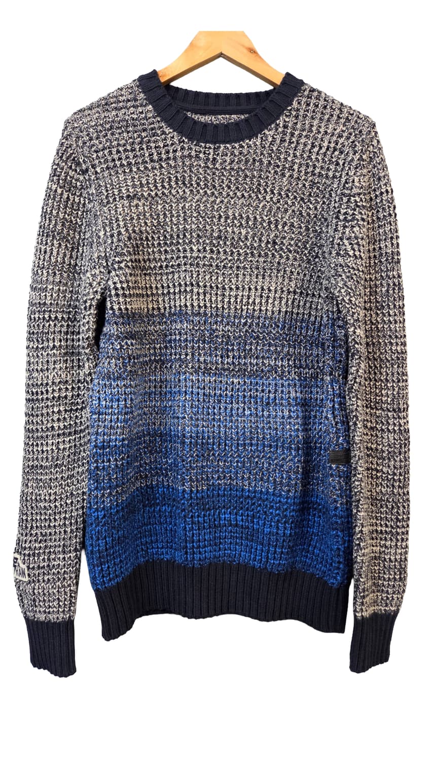 G-STAR네이비/블루 그라데이션 니트 스웨터(M) 상품이미지1