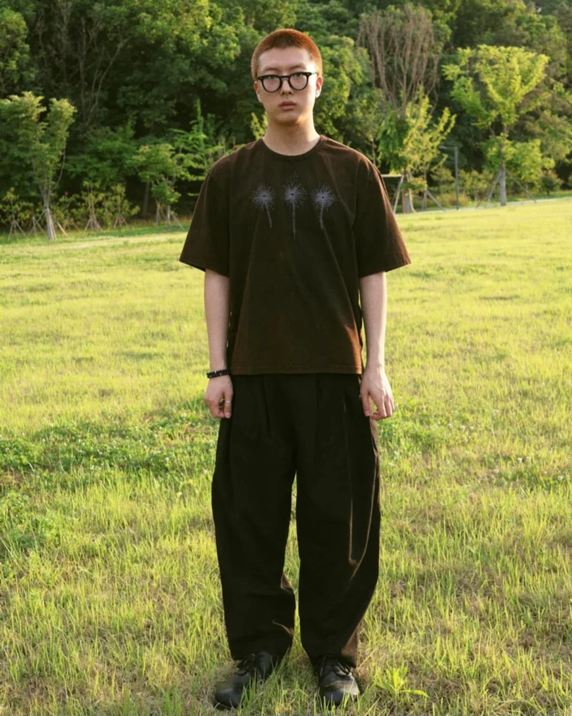 음양 Wild Flowers Embroidery T-shirt  상품이미지2