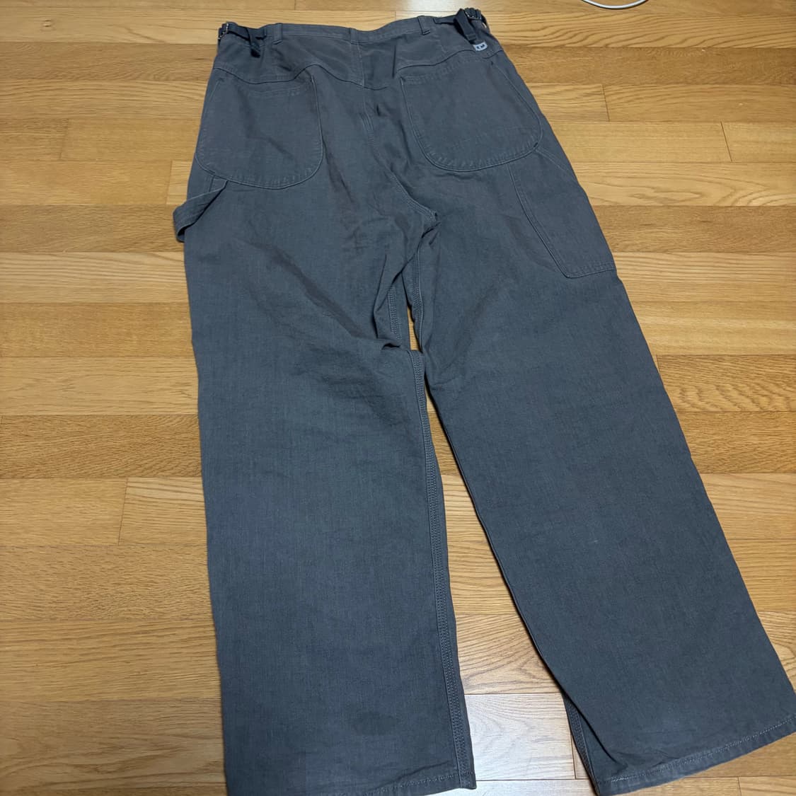 엔즈앤드민즈 더블니 페인터 팬츠 그레이 m 상품이미지4