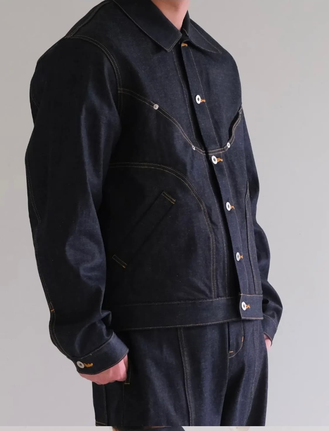 [닥터파파] SAGE NATION 세이지네이션 데님자켓 M 미사용  상품이미지2