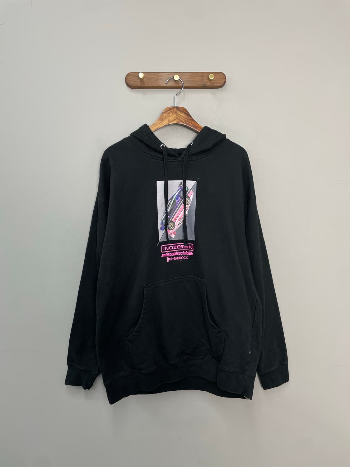 안티소셜소셜클럽 프린팅 블랙 후드티 H2379 상품이미지2
