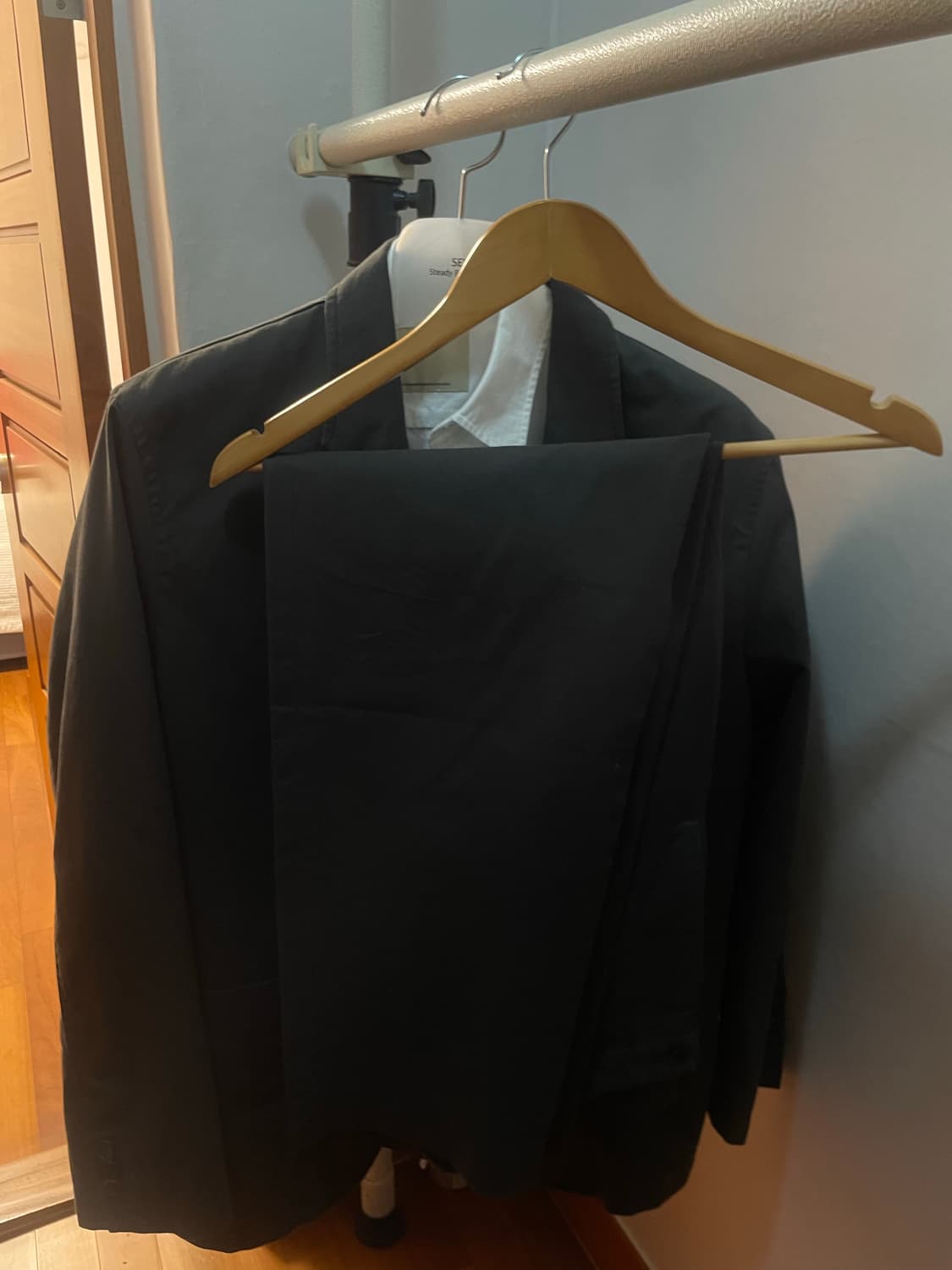 스테디에브리웨어  코튼스포츠자켓 차콜 셋업 상의 하의 같이 상품이미지1