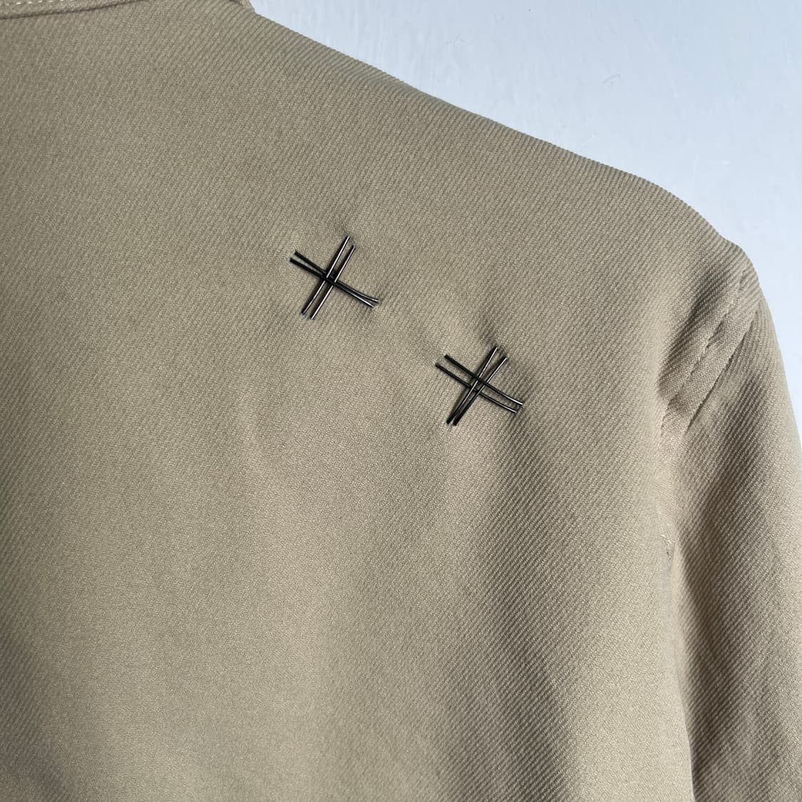 꼼데가르송 옴므 플러스 베이지 크롭 자켓 S 상품이미지7