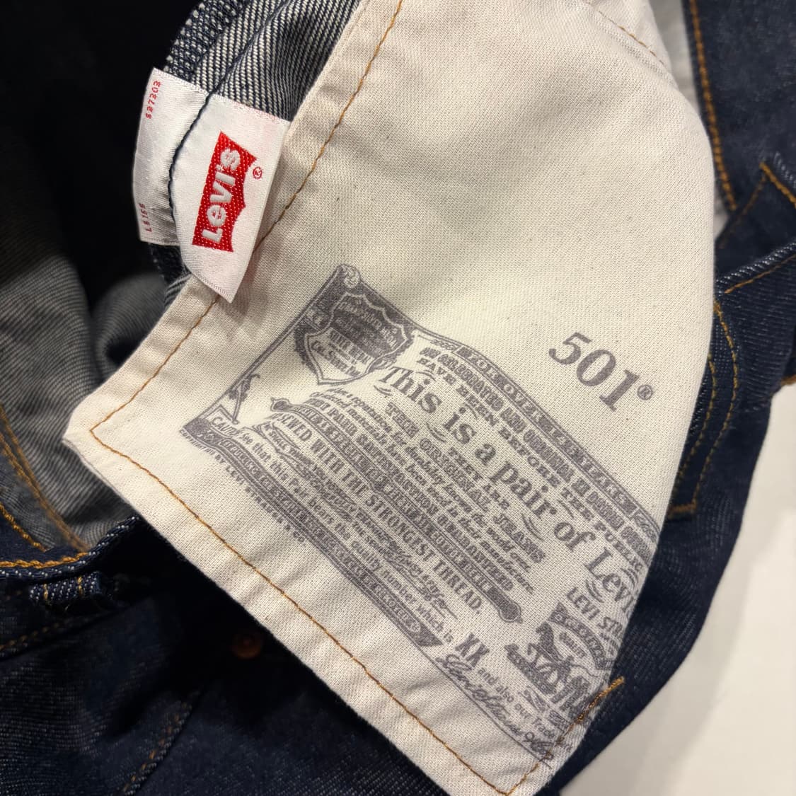 [28x32] 리바이스 501 진청 데님 팬츠 청바지 C592 상품이미지8