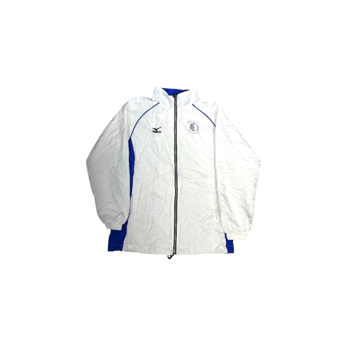 미즈노 화이트 블루 라인 바람막이 트랙 자켓 S 상품이미지5