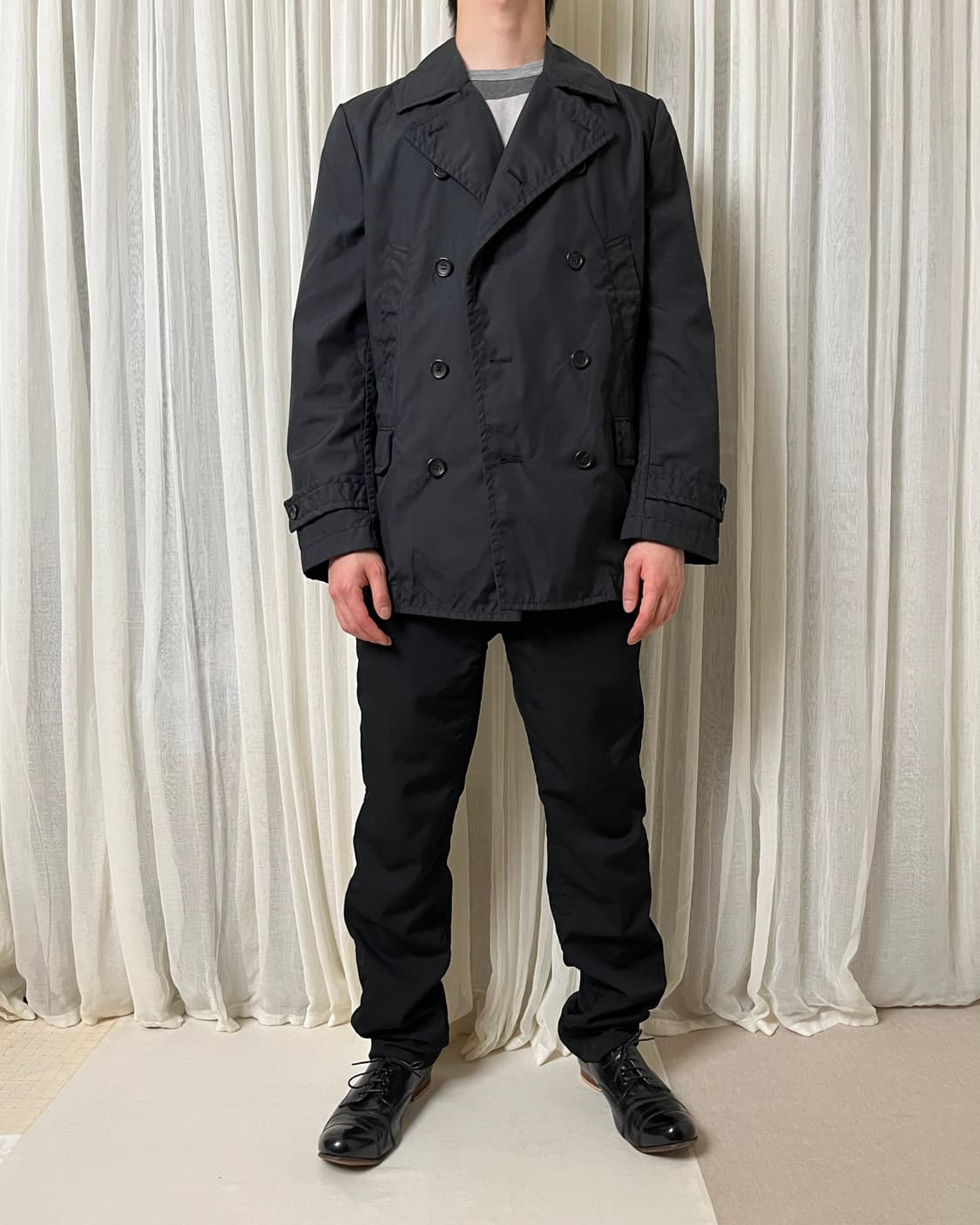 꼼데가르송 옴므 나일론 하프 더블코트 comme des garckns 상품이미지8