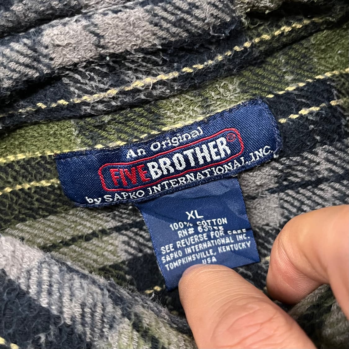 Five brother 헤비 플란넬 셔츠 (110) 상품이미지6