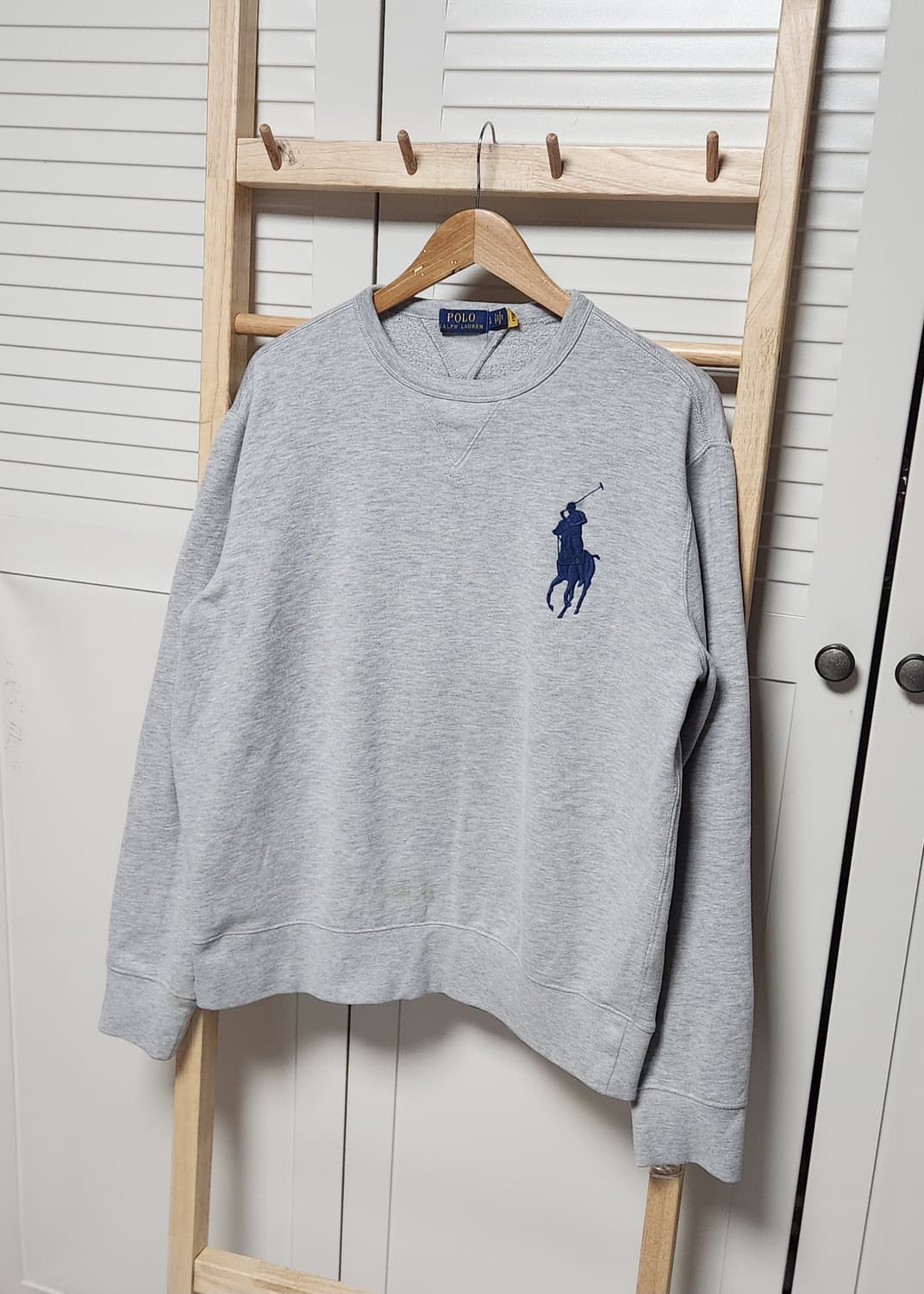 폴로 랄프로렌 빅포니 그레이 오버핏 맨투맨 신형 상품이미지1