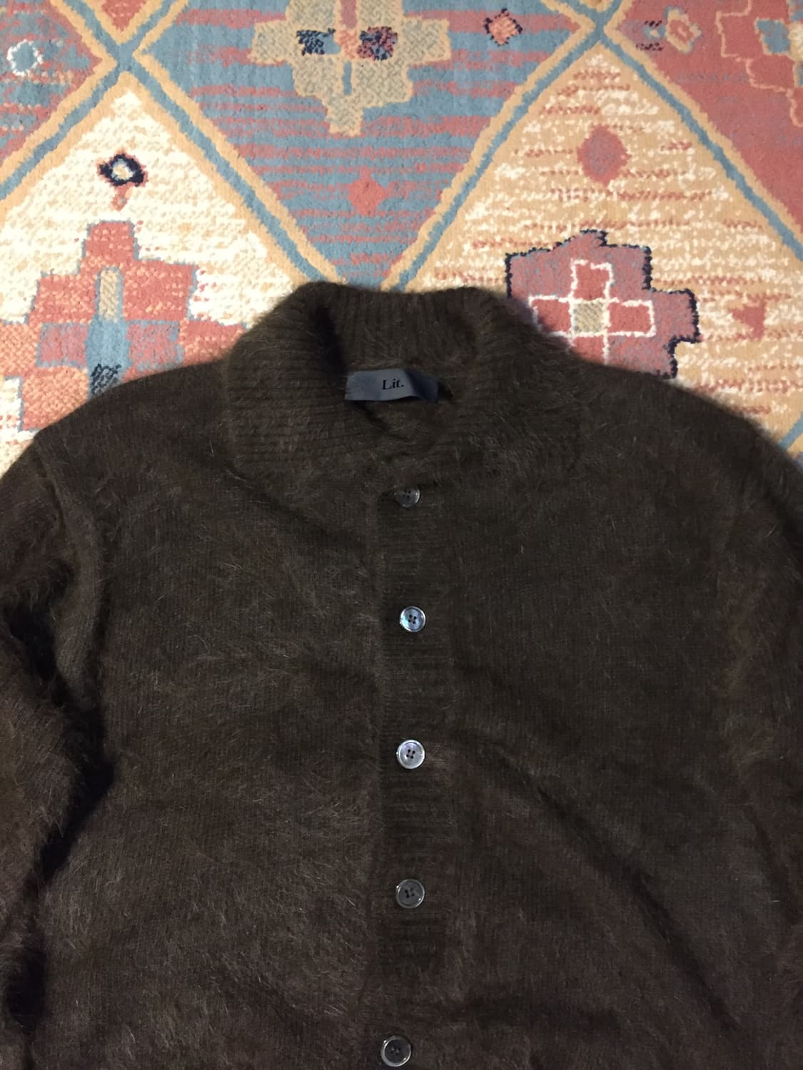 Lit 앙고라 카라 가디건 상품이미지2