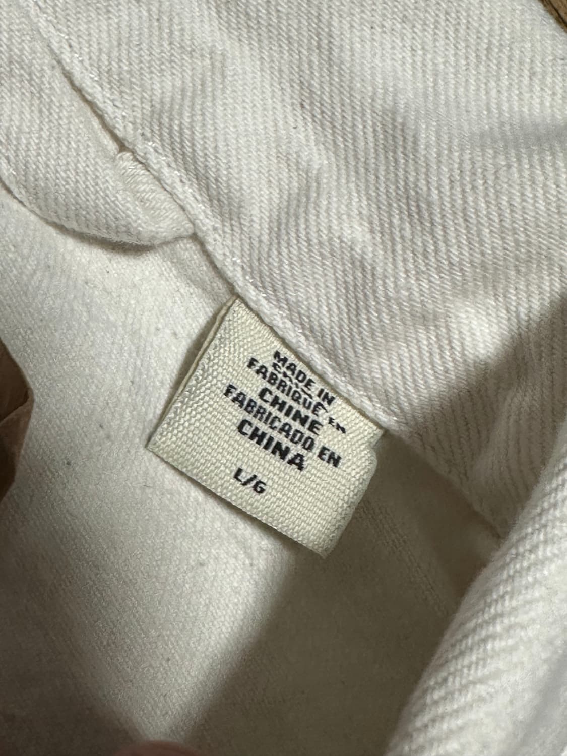 [L] 아워레가시 X 데님티어스 X 리바이스 데님 자켓 화이트 상품이미지4