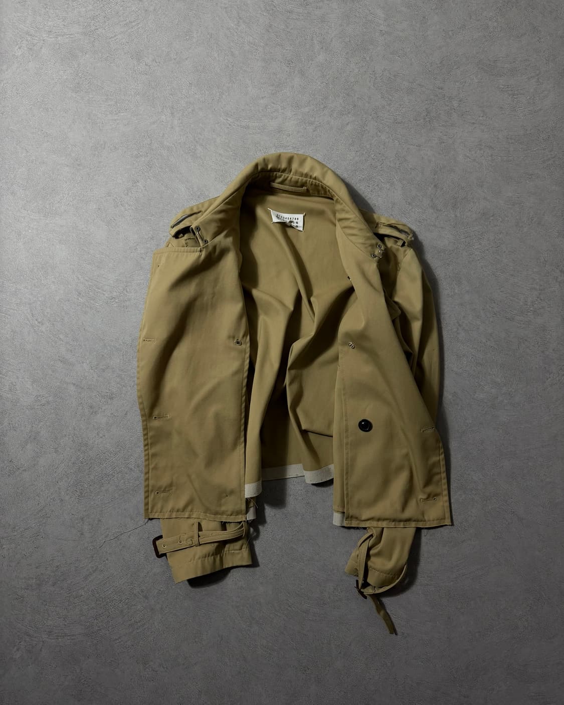 18AW 메종 마르지엘라 컷오프 스티치 트렌치 자켓 상품이미지3