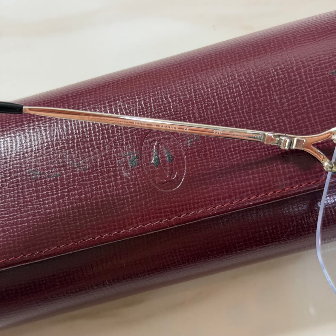 (OS) Cartier 까르띠에 무테 안경 은장 상품이미지7