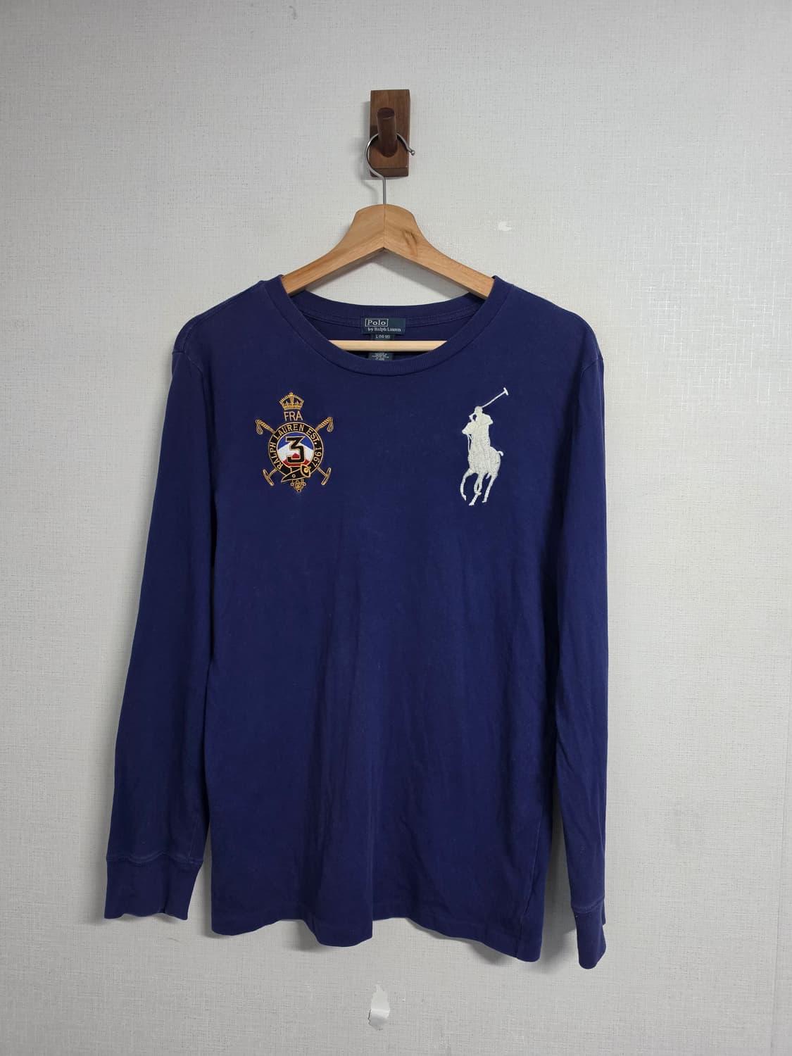 폴로 랄프로렌  블루 빅포니 프랑스 롱슬리브 14-16 상품이미지2