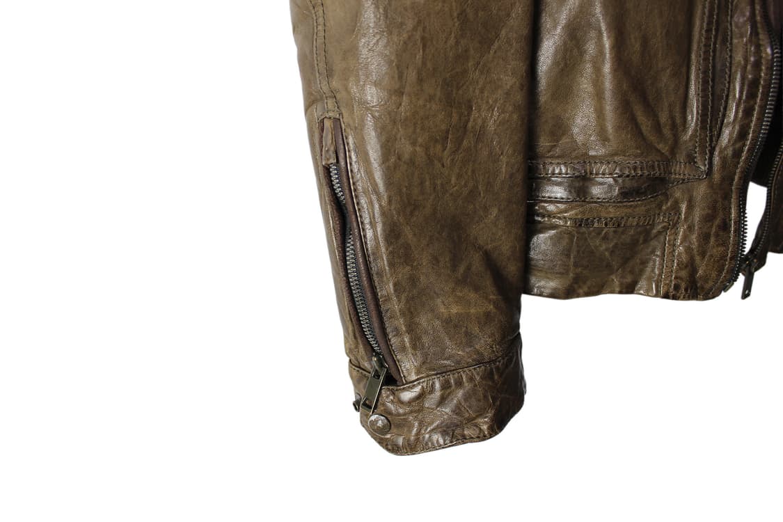 Solid Homme 솔리드옴므 하이넥 히든 후드 레더 자켓 상품이미지7