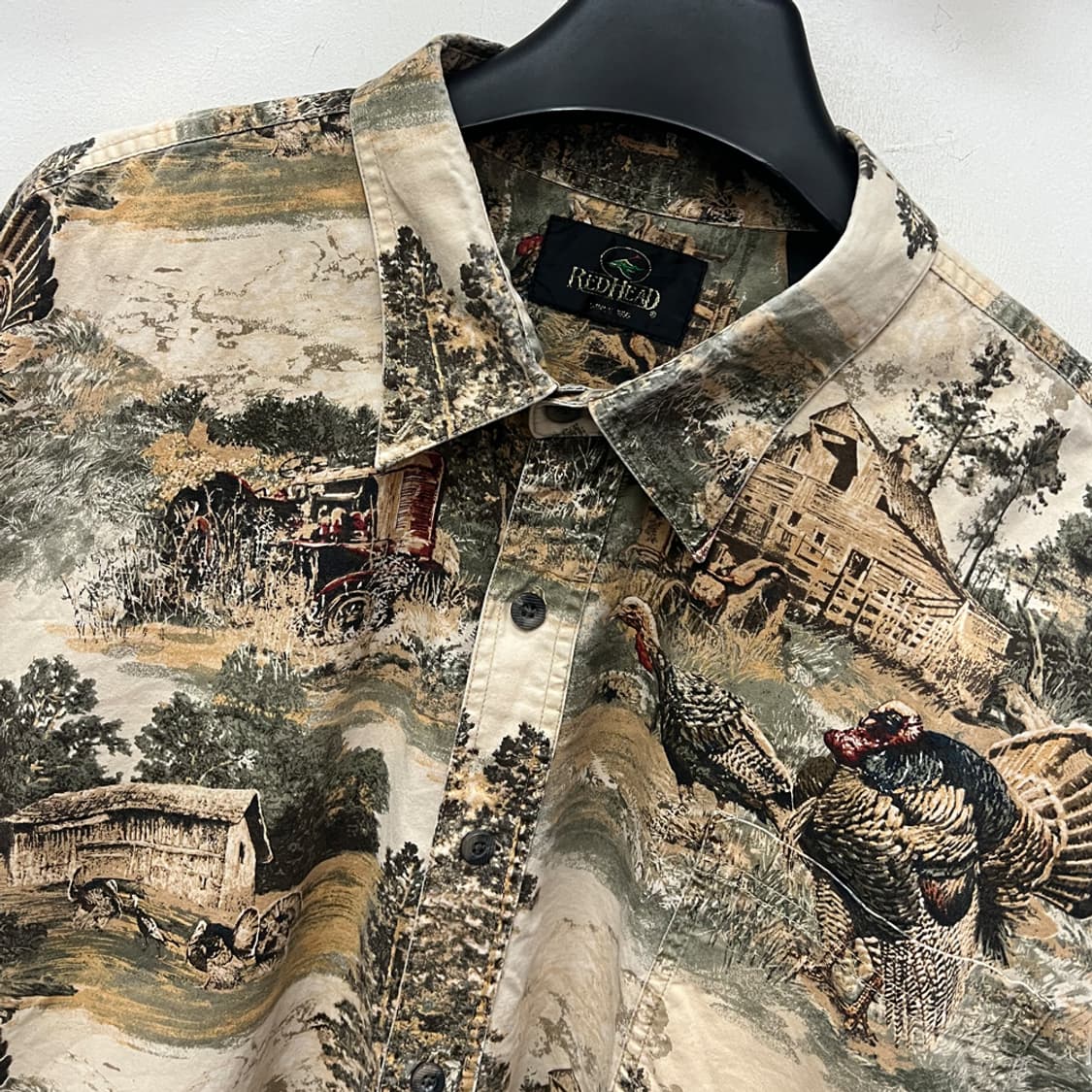 Red Head 사파리 빈티지 긴팔 셔츠 남방 2XL 상품이미지3