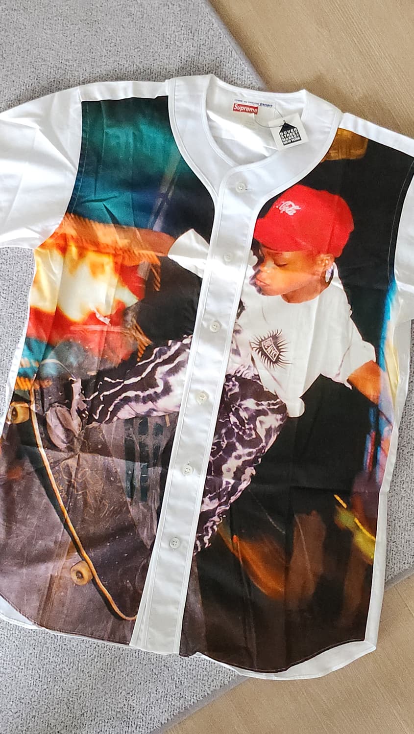 슈프림x꼼더가르송 베이스볼 셔츠 14ss supreme 상품이미지4