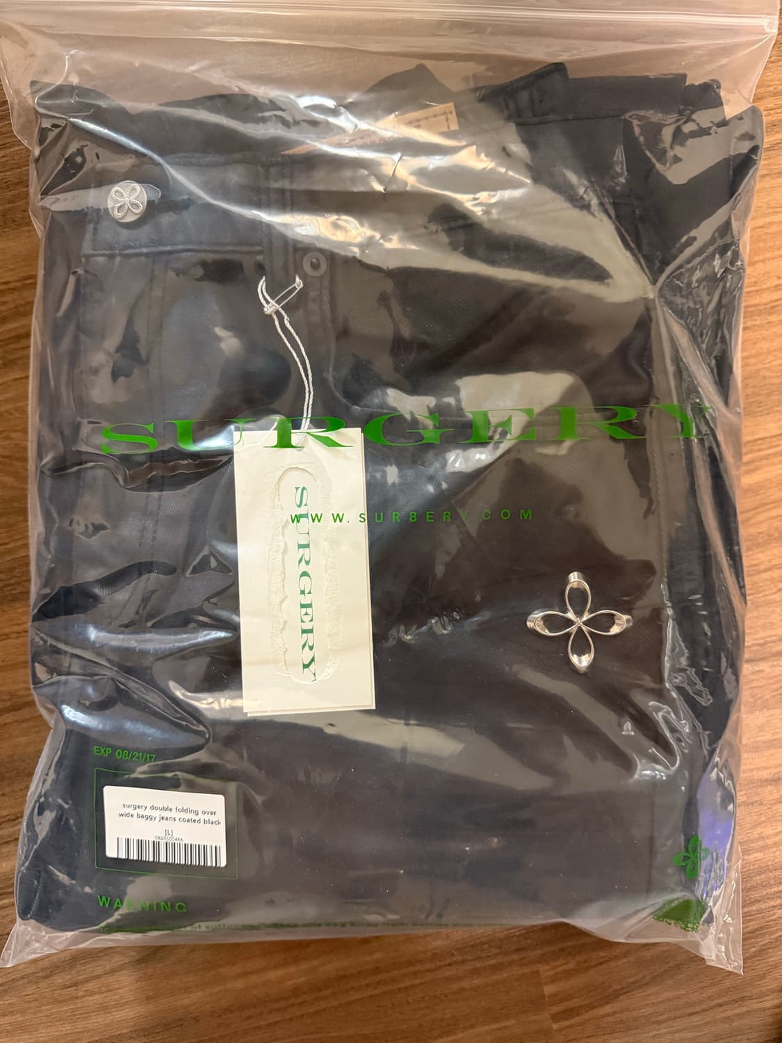 써저리 더블폴딩 팬츠 블랙 L 상품이미지3