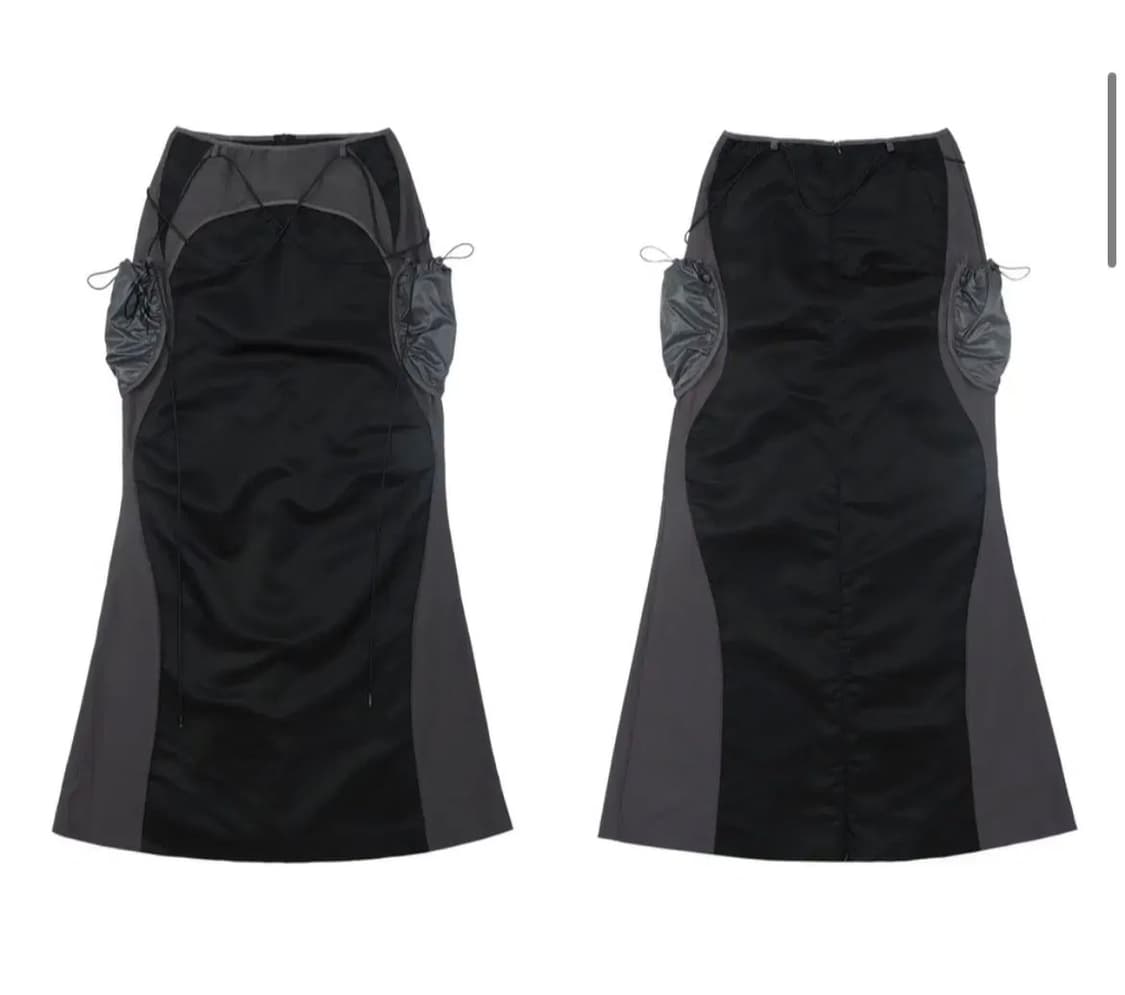 OJOS 오호스 포켓 백 롱 스커트 1size 상품이미지2