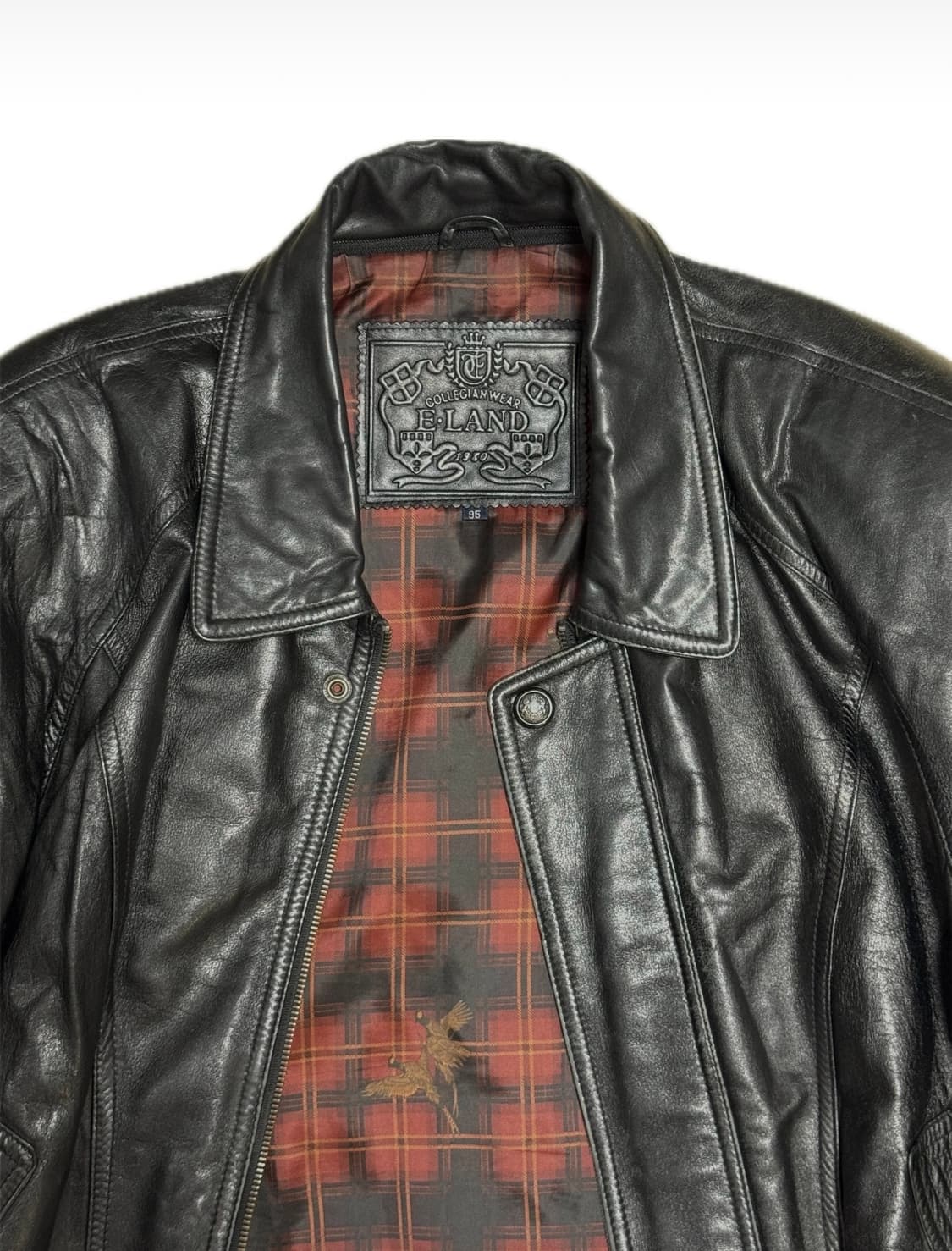 빈티지 레더 봄버자켓 상품이미지3