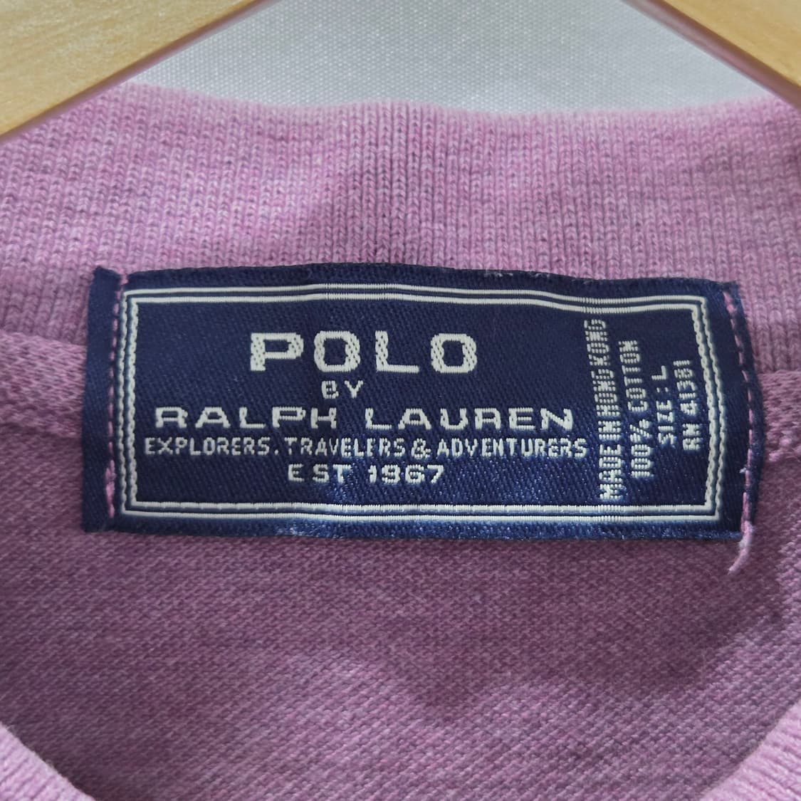 폴로랄프로렌 피케 카라 반팔티 퍼플 L  상품이미지3