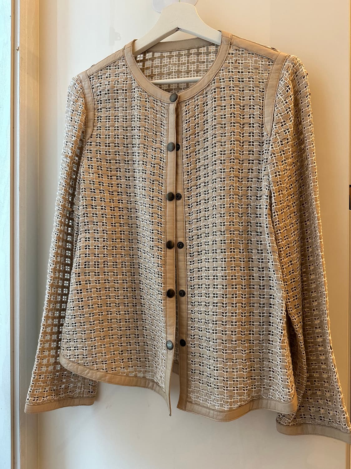 루치아노 소프라니 양가죽 트위드 자켓 상품이미지1