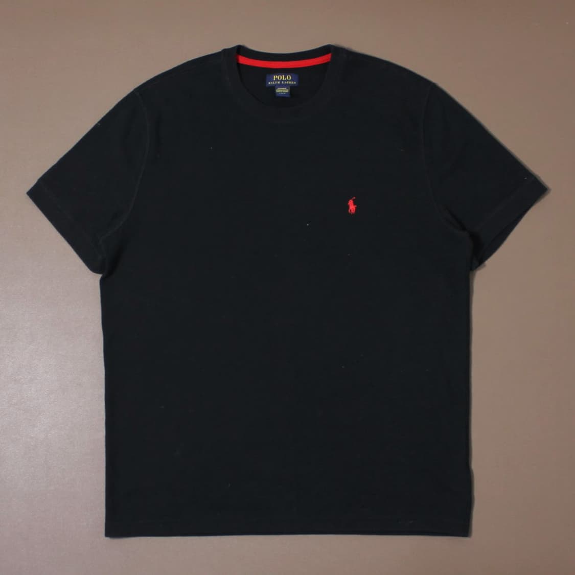 Polo 폴로 랄프로렌 블랙 와플 라운드 반팔 상품이미지1