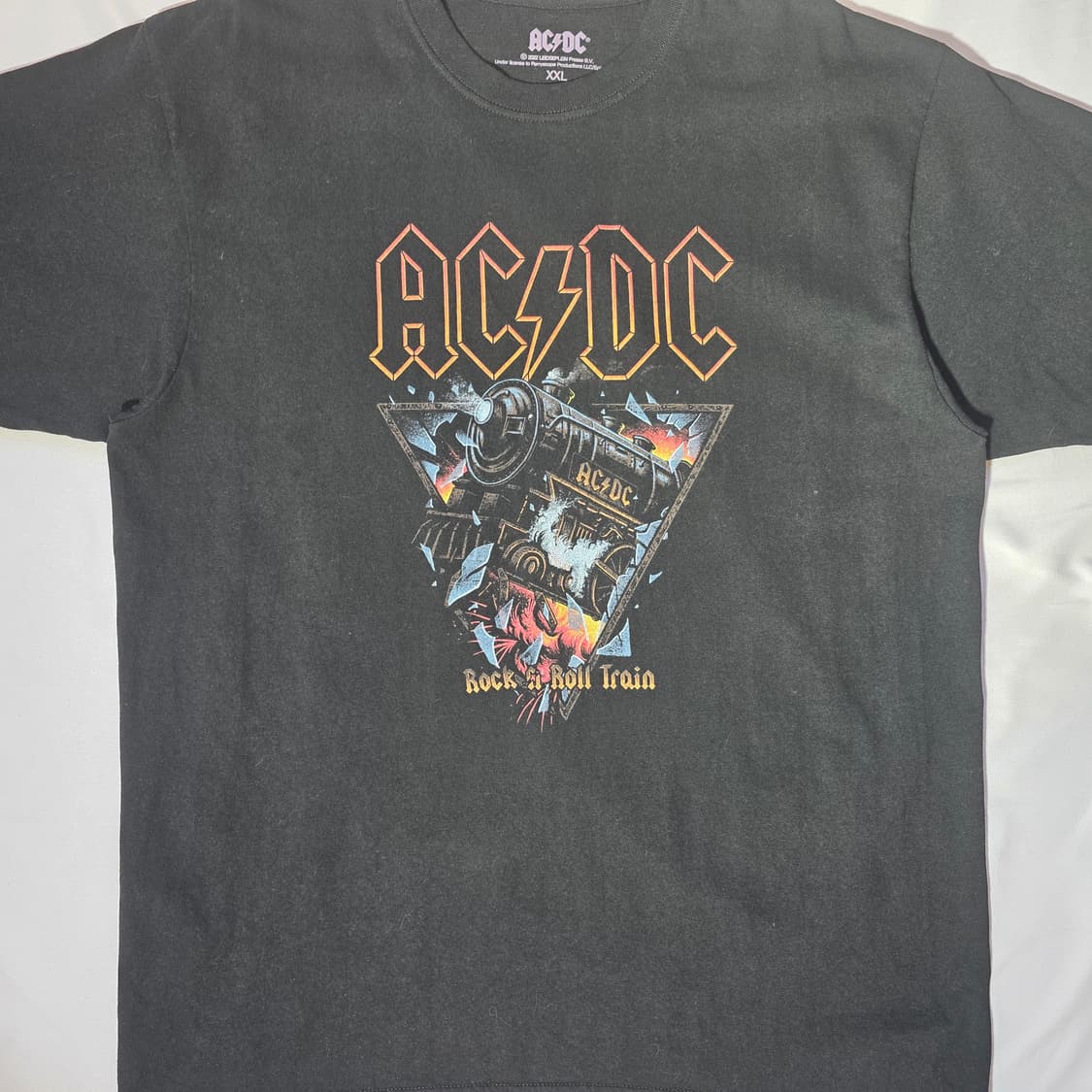 [2XL]ACDC 트레인 그래픽 반팔 티셔츠 상품이미지3