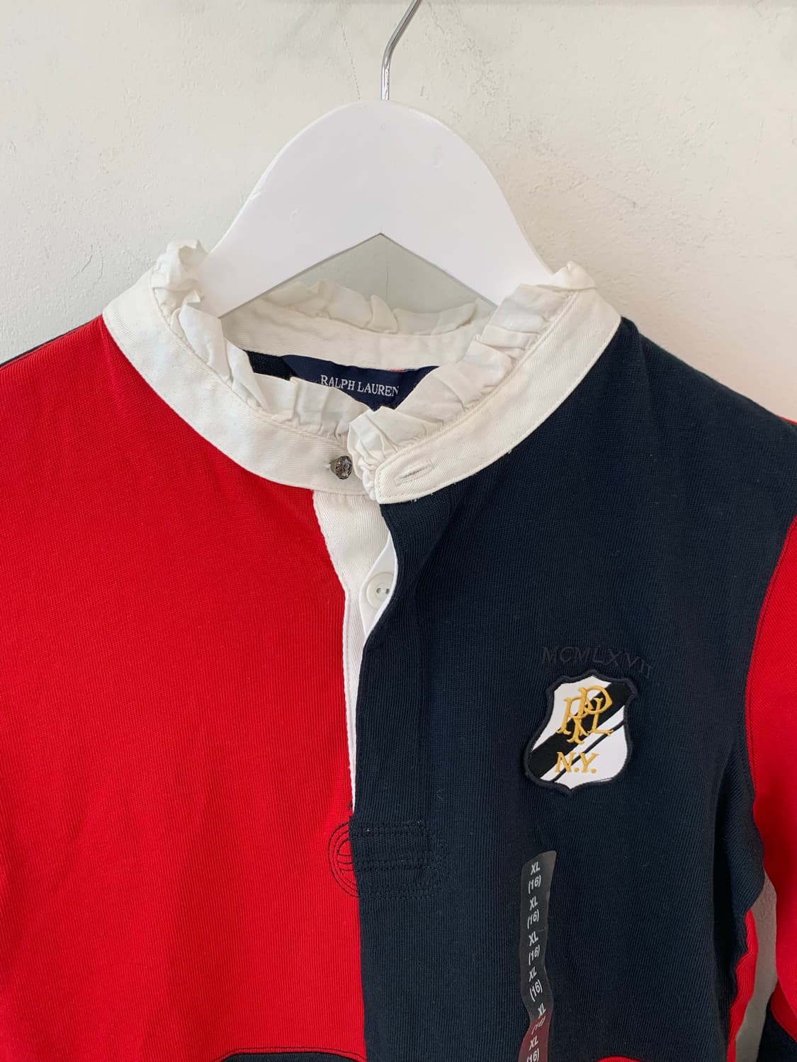 폴로 랄프로렌 걸즈 긴팔 럭비티 XL 상품이미지2