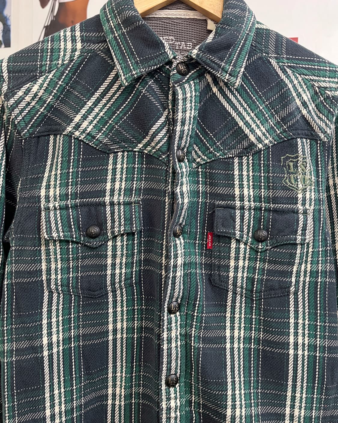 리바이스 00s 플란넬 체크 셔츠 상품이미지5