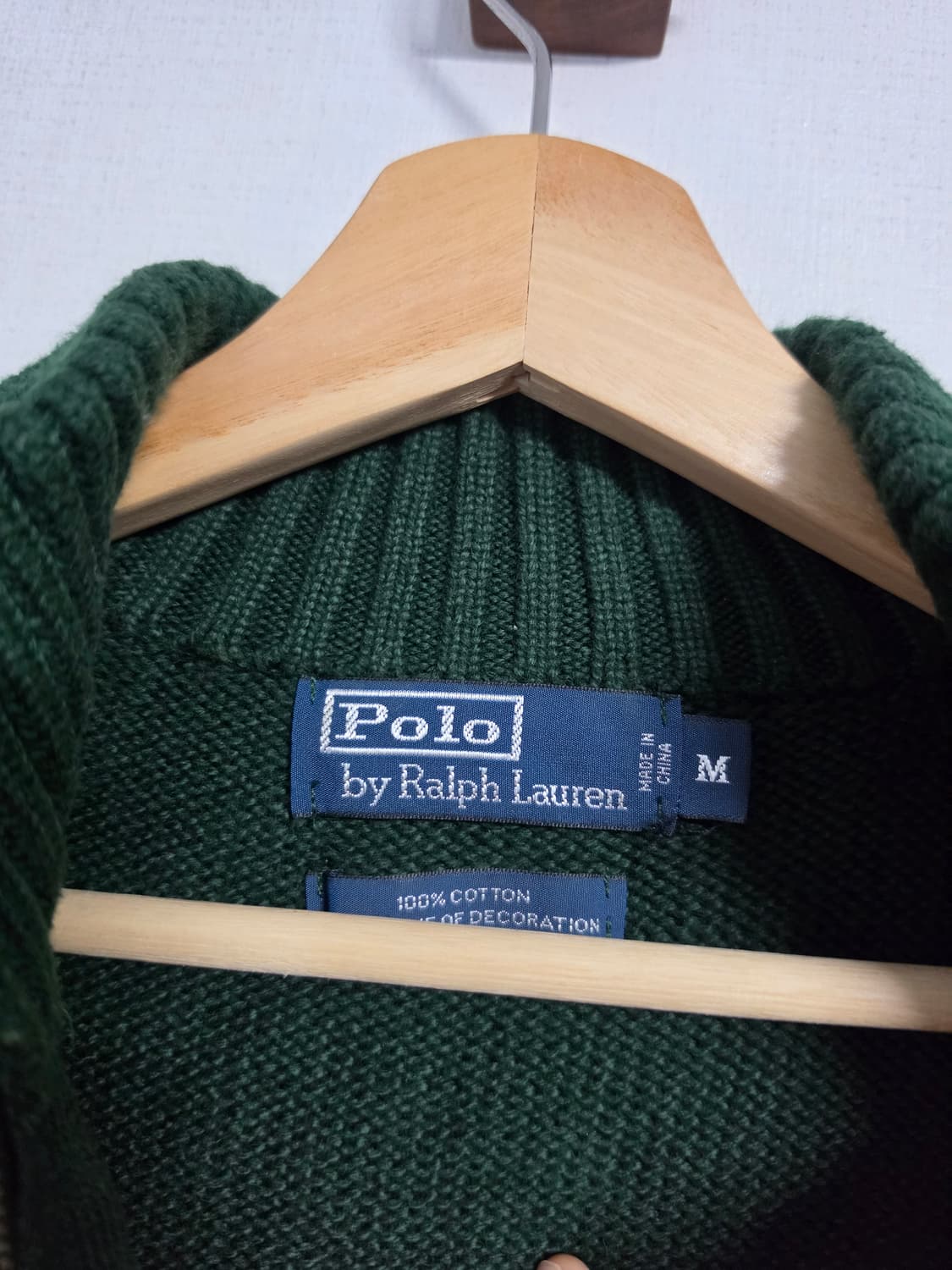 폴로 랄프로렌 하프 집업 니트M 상품이미지2