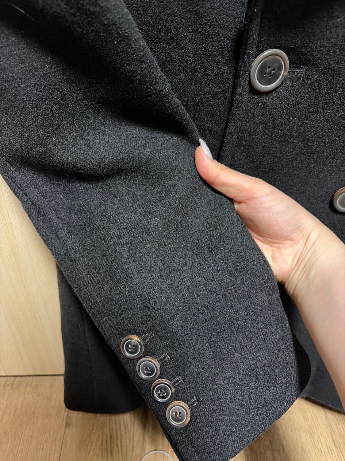 더플버튼 코트 자켓 모리걸 상품이미지3