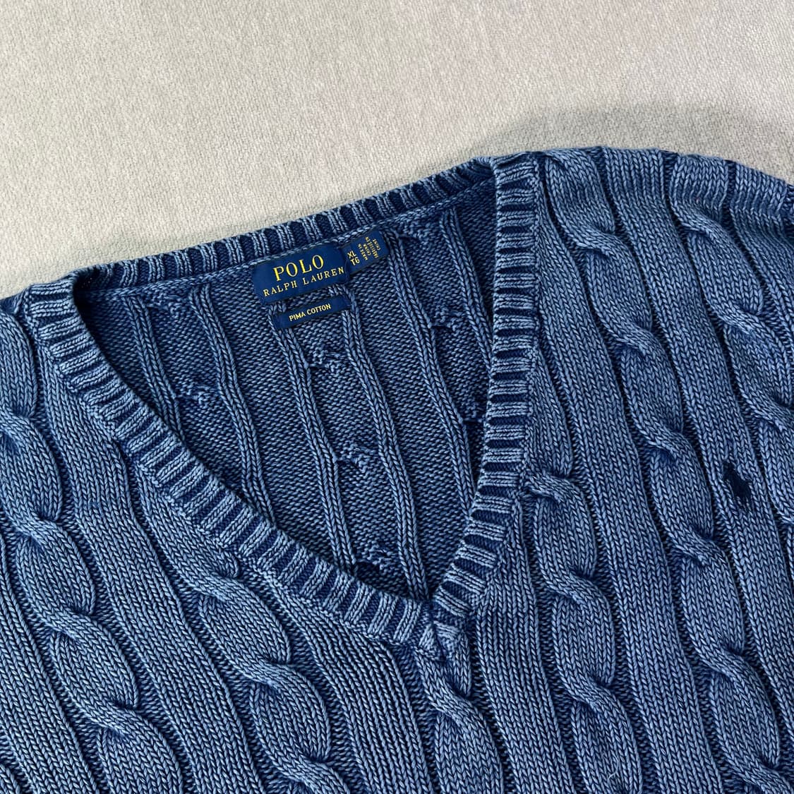 105 폴로랄프로렌 신형 브이넥 꽈배기 니트 상품이미지2