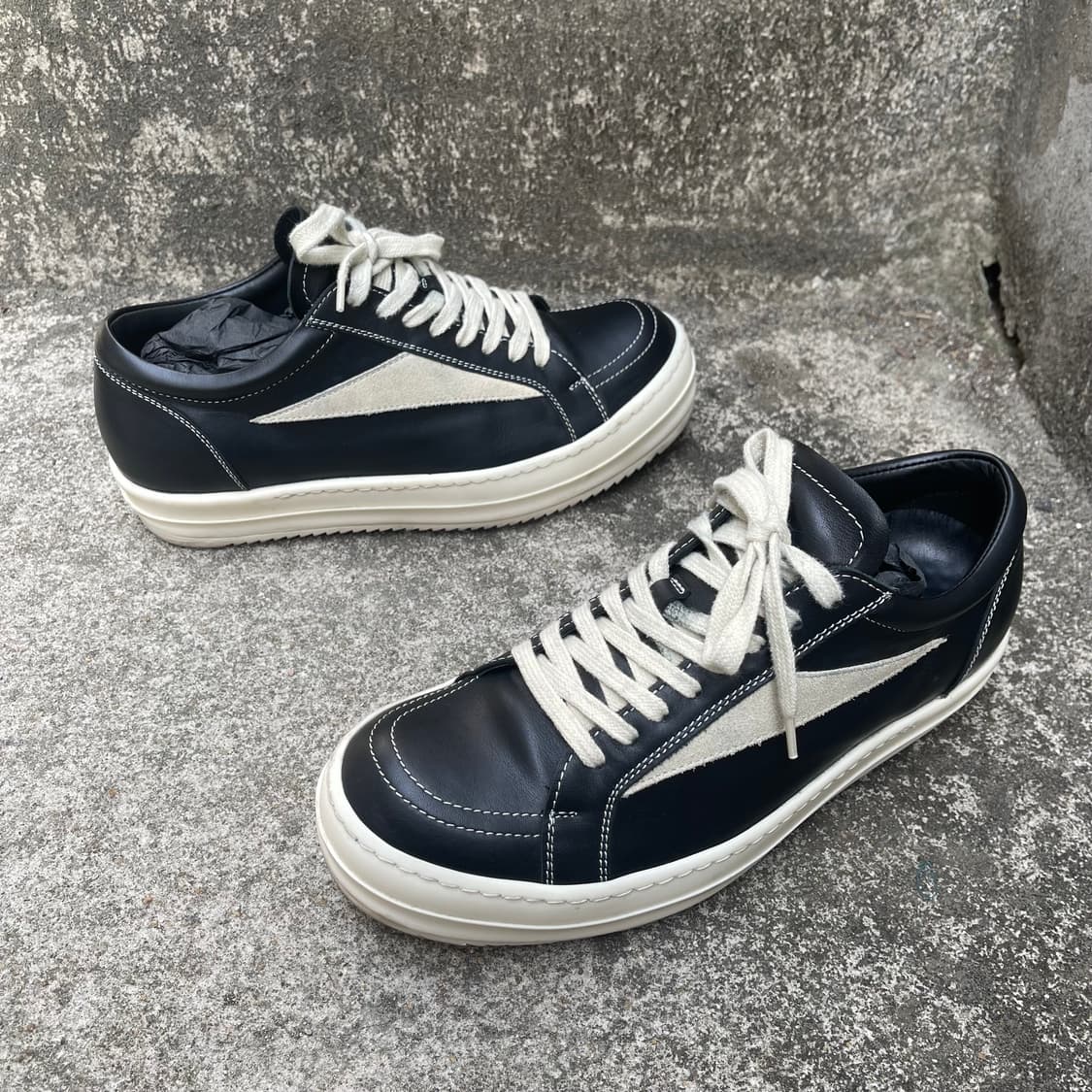 [40] Rick Owens Vintage 레더 스니커즈 (260) 상품이미지3