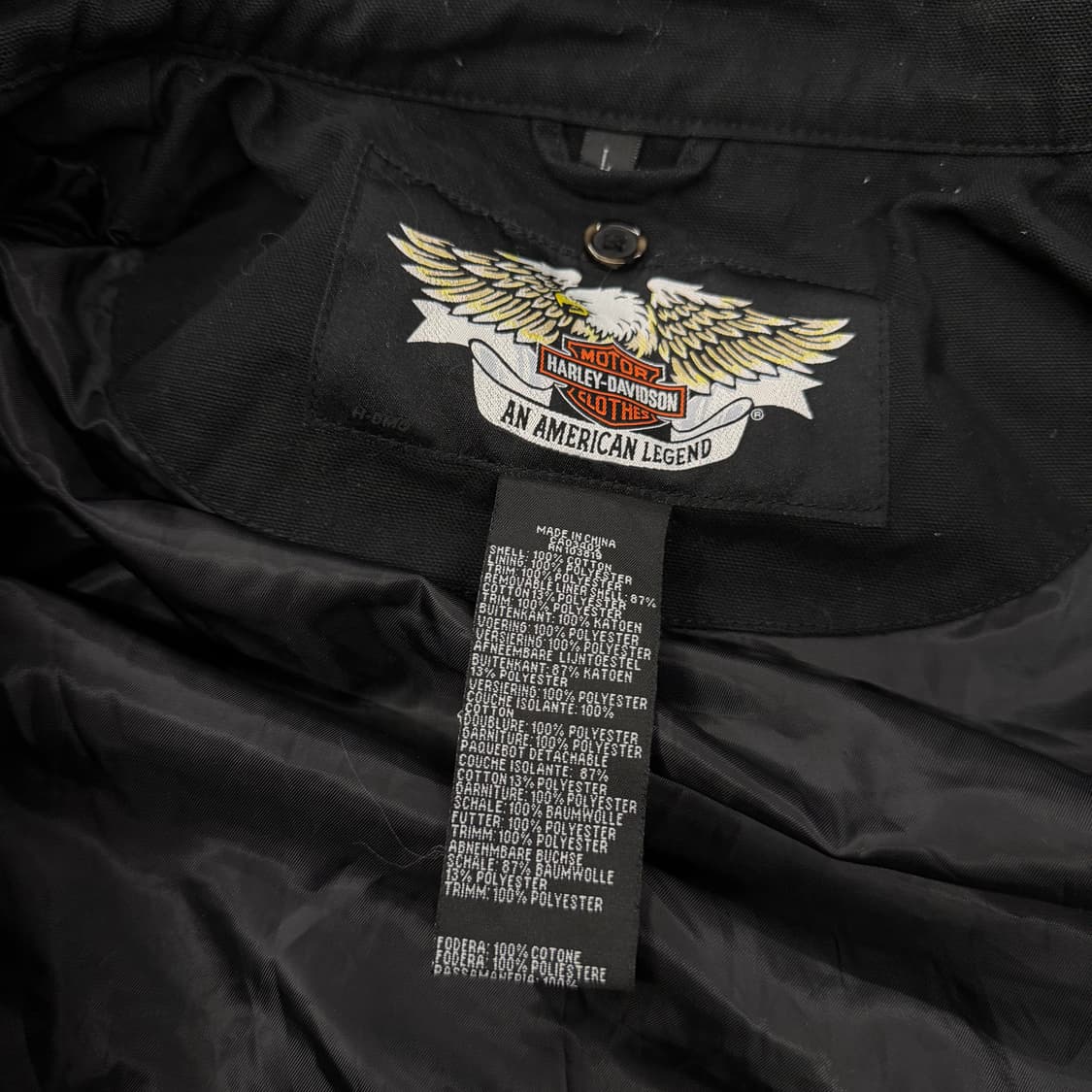 [ 정품/L ] 할리데이비슨 스컬 빅로고 라이더 자켓 상품이미지5