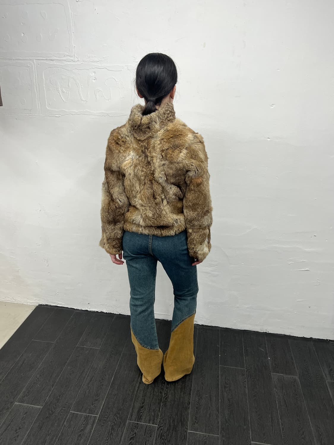 빈티지 래빗퍼 집업 상품이미지3