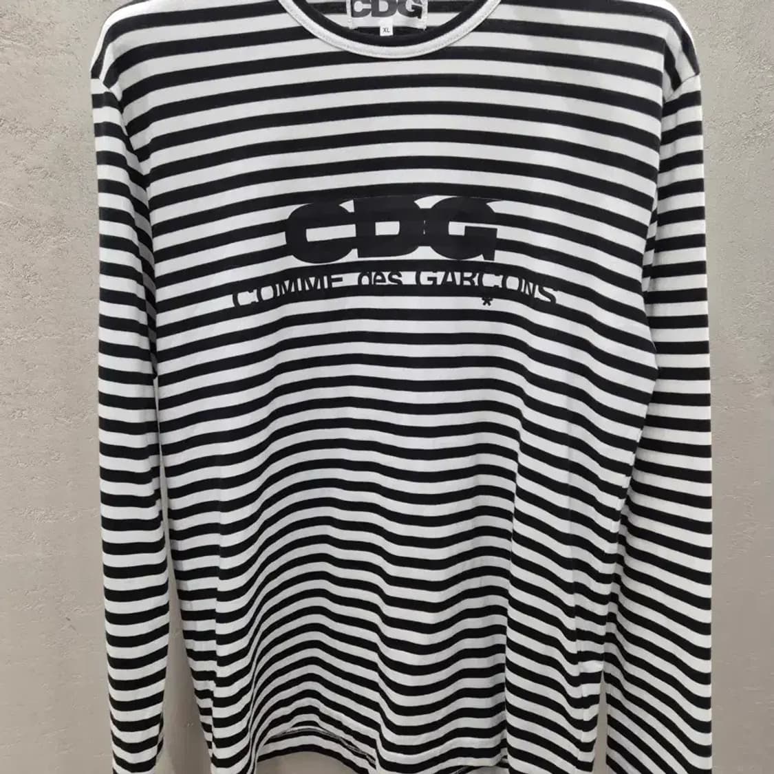 CDG 꼼데가르송 단가라 긴팔 티셔츠 블랙 XL 상품이미지2