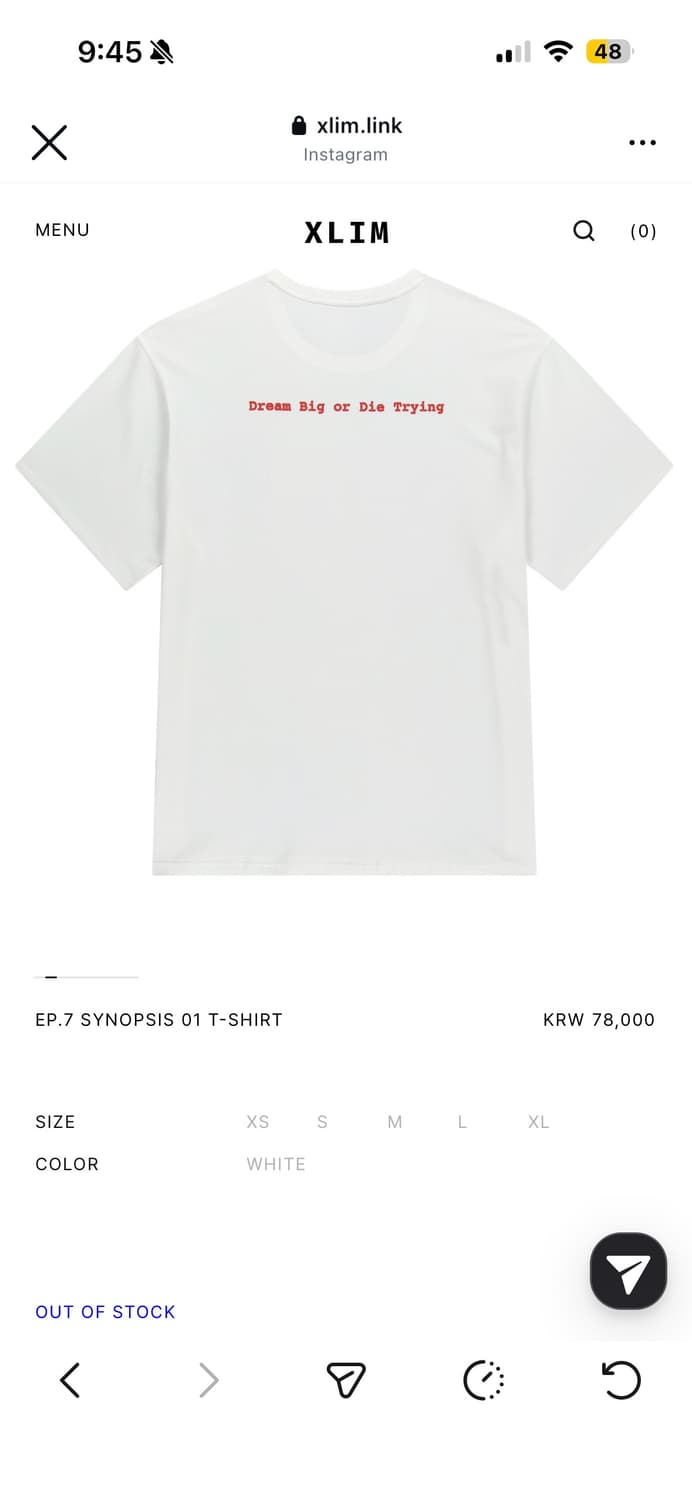 Xlim EP.7 SYNOPSIS 01 T-SHIRT 상품이미지7