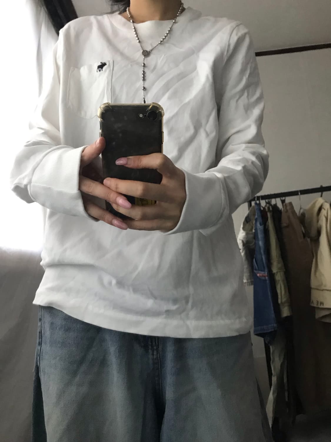 아베크롬비 화이트 포켓 롱슬리브 상품이미지7