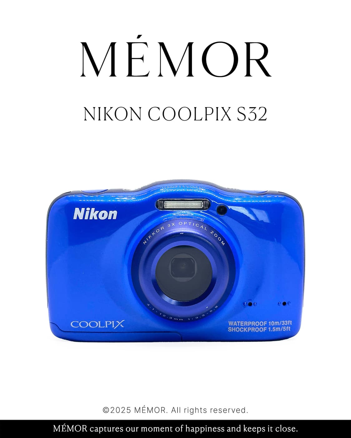 풀박스/연예인·유튜버픽✨Nikon Coolpix S32 방수 빈티지디카 상품이미지1